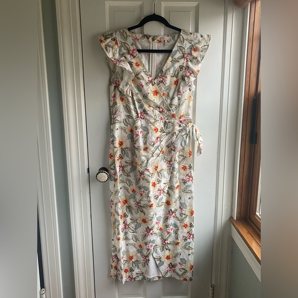 Rebecca Taylor Kamea Floral Wrap-style Dress